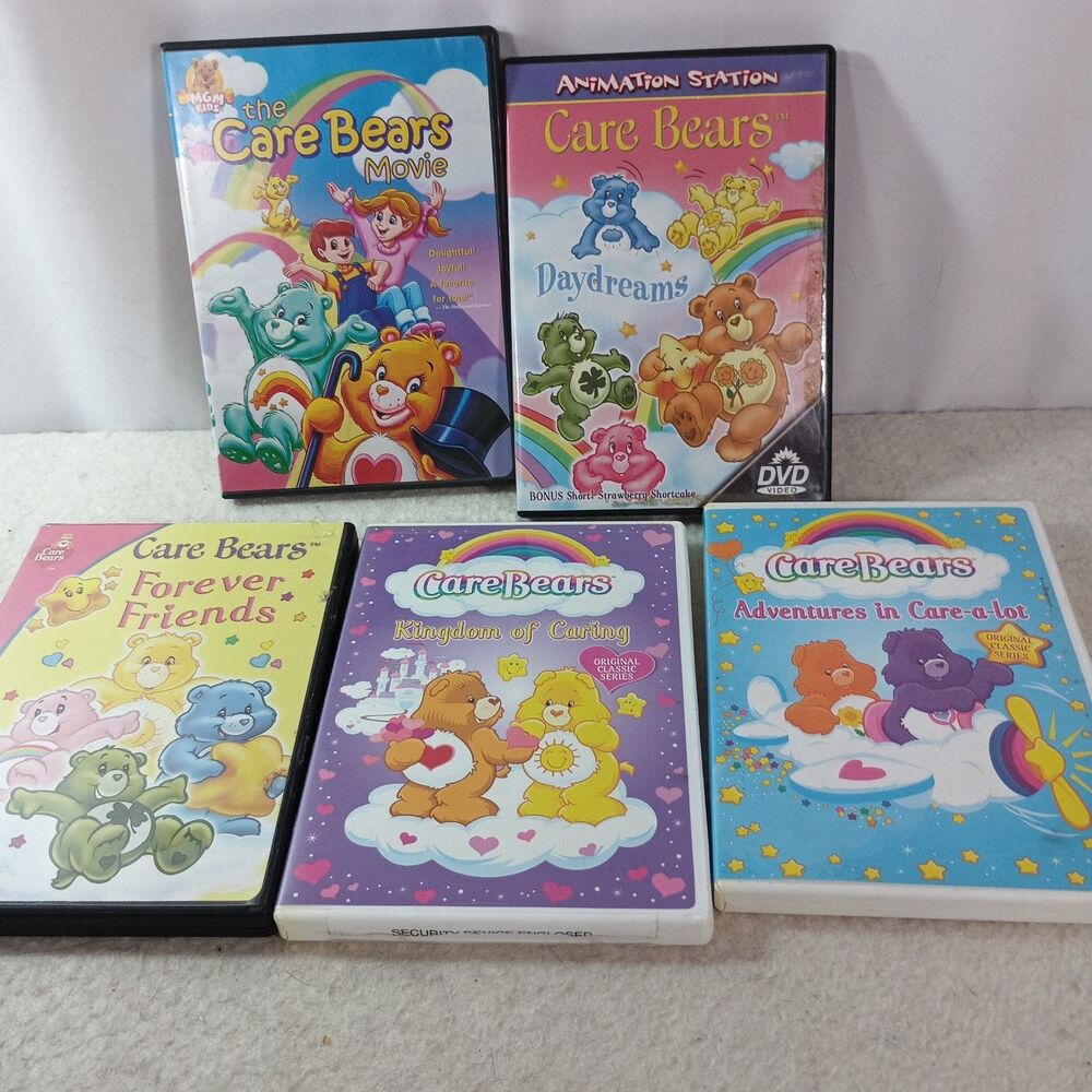 Care Bears DVD Lot of 5 Movie Daydreams Classic Series Kingdom Care-a-Lot